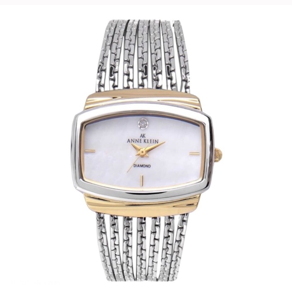 ANNE KLIEN Diamond Accent Watch silver small/med